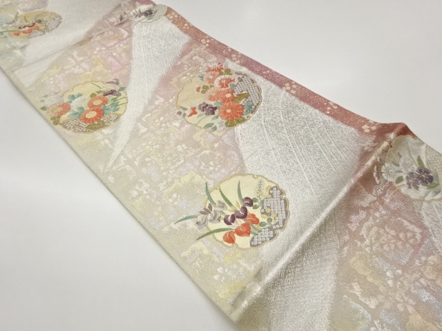 JAPANESE FUKURO OBI / WOVEN ABSTRACT STREAM